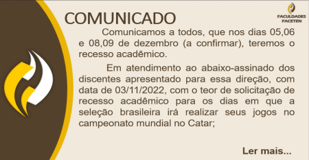 RECESSO ACADÊMICO                                  RECESSO ACADÊMICO